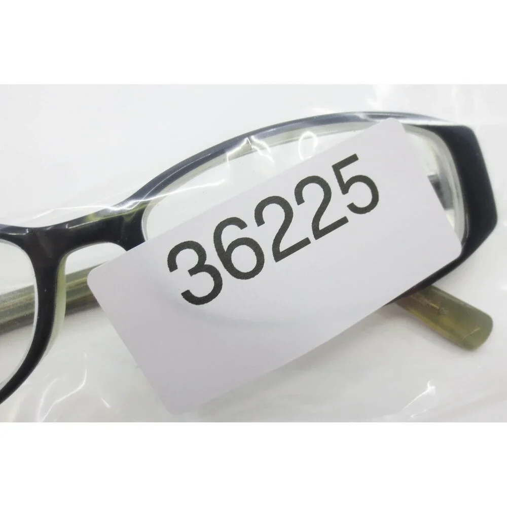 Marchon Ventana 693 Eyeglass Frames Black Sage Green Oval Floral Metal 51-16-135
